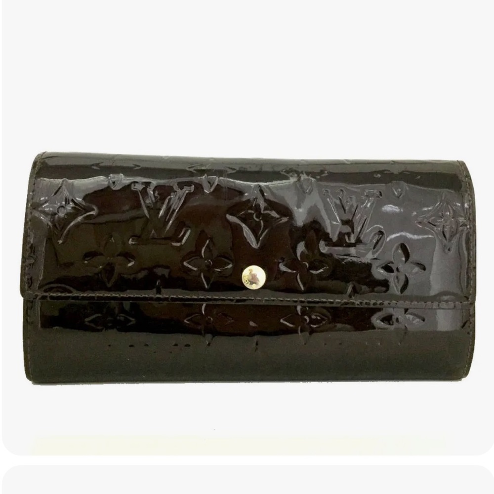 Louis Vuitton Monogram Vernis Porte Feuille Sarah Long Bifold Wallet